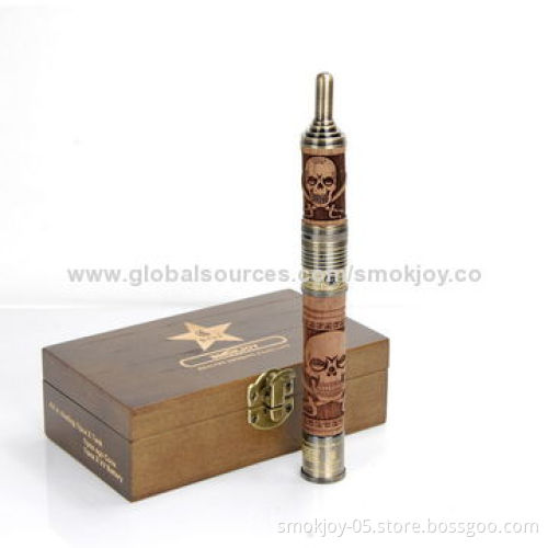 Smokjoy Electronic Cigarette 510 Rebuildable/Wooden Atomizers, N Fire LA2, 2.5mL Volume